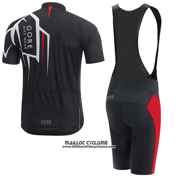 2017 Maillot Ciclismo Gore Bike Wear Power Adrenaline Noir Manches Courtes et Cuissard